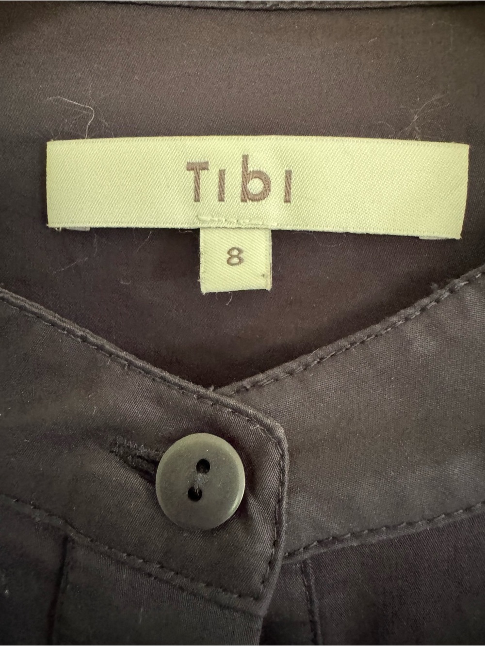 Tibi navy tunic blouse